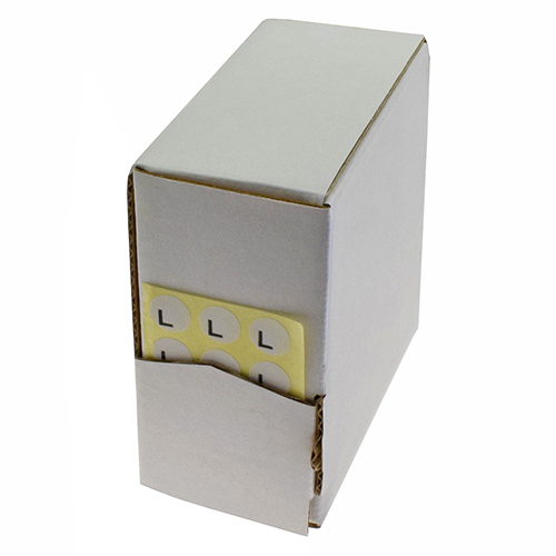 Клейкие Наклейки с Размером L – Ø 1 см (5000 Штук)