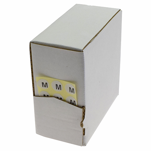 Клейкие Наклейки с Размером M – Ø 1 см (5000 Штук)