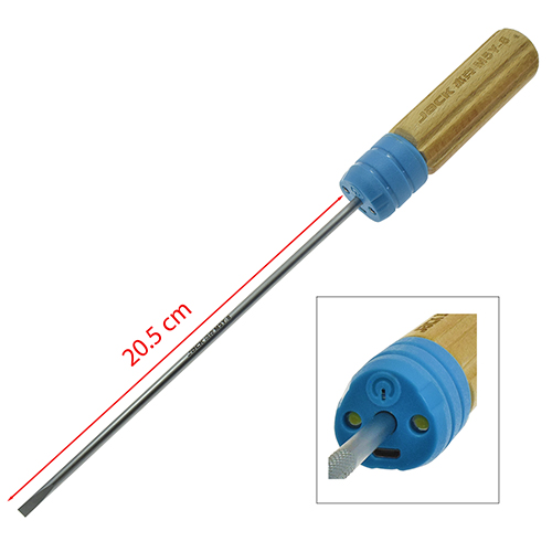 Screwdriver with LED Light – 20.5 cm (8") Flat Head 6 mm JACK # 811767 (Genuine)