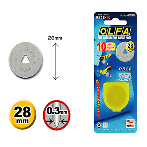 Blades Ø 28 mm (10 Pcs) # RB28 (OLFA)