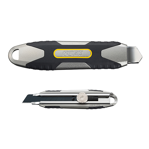 MXP-L Olfa | X-Design 18mm Handle with Chrome-Plated Blade Channel & Wheel Lock