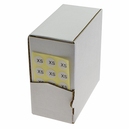 [B341/XS] Autocollants Marqueurs de Taille XS – Ø 1 cm (5000 Pièces)