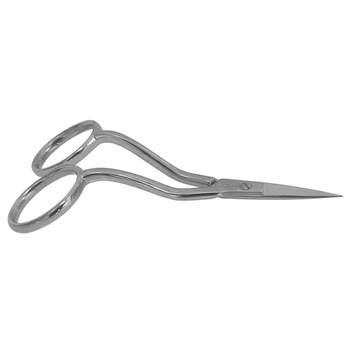 [C87] Tesoura de Bordado 10 cm (4"), Cabos Curvados - Made in Italy (FENNEK)
